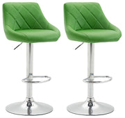 Set 2 sgabelli LAZIO in similpelle verde