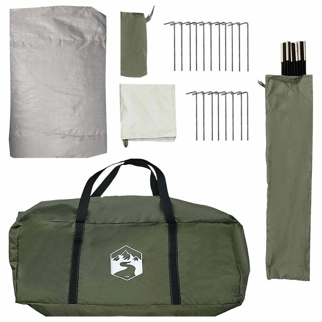 Tenda Capanna con tetto Verde Oliva 488 x 244 x 183 cm 42029036