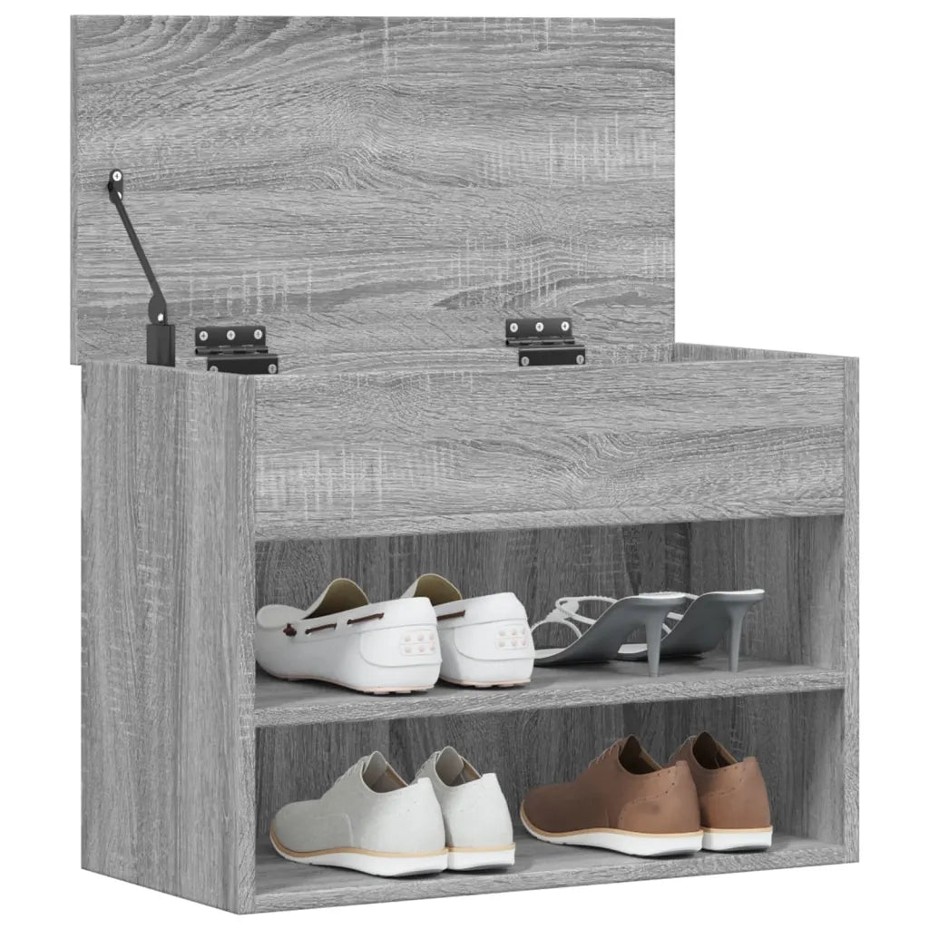 Scarpiera Grigio Sonoma 60x30x45 cm in Legno Multistrato 816051