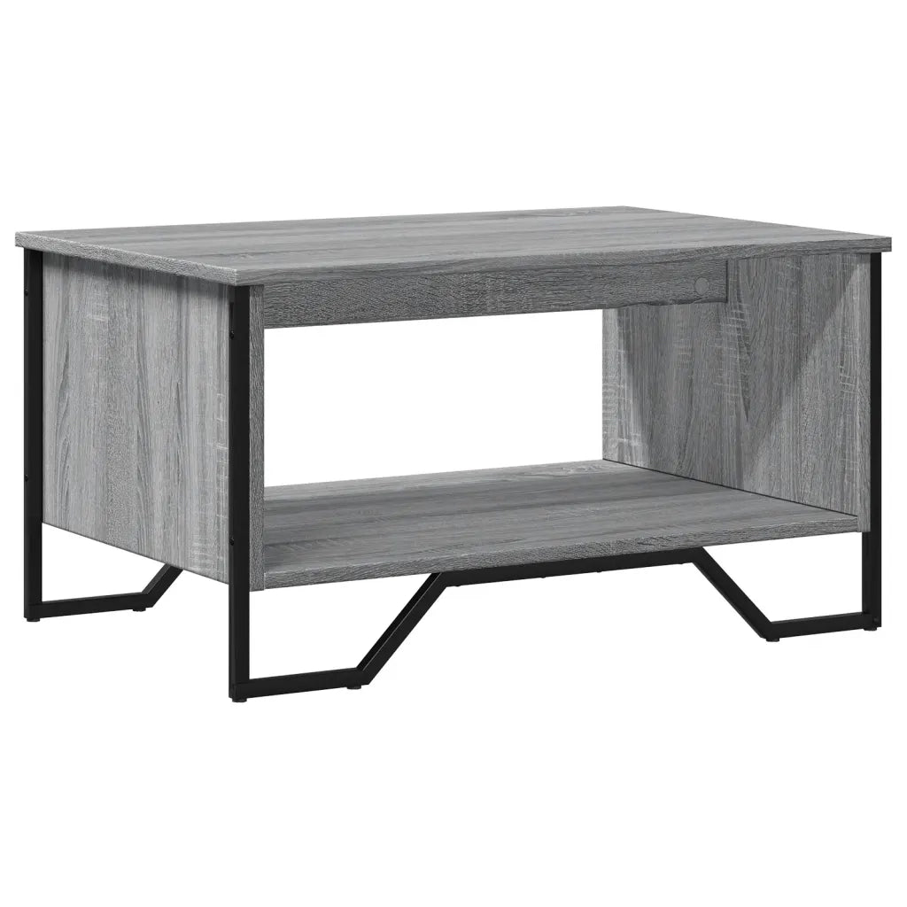 Tavolino da Salotto Grigio Sonoma 75x51x40 cm Legno Multistrato 848487