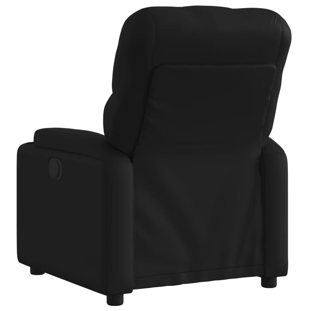 Divano Sedia-Poltrona Reclinabile Elettrica Nera in Similpelle 884073