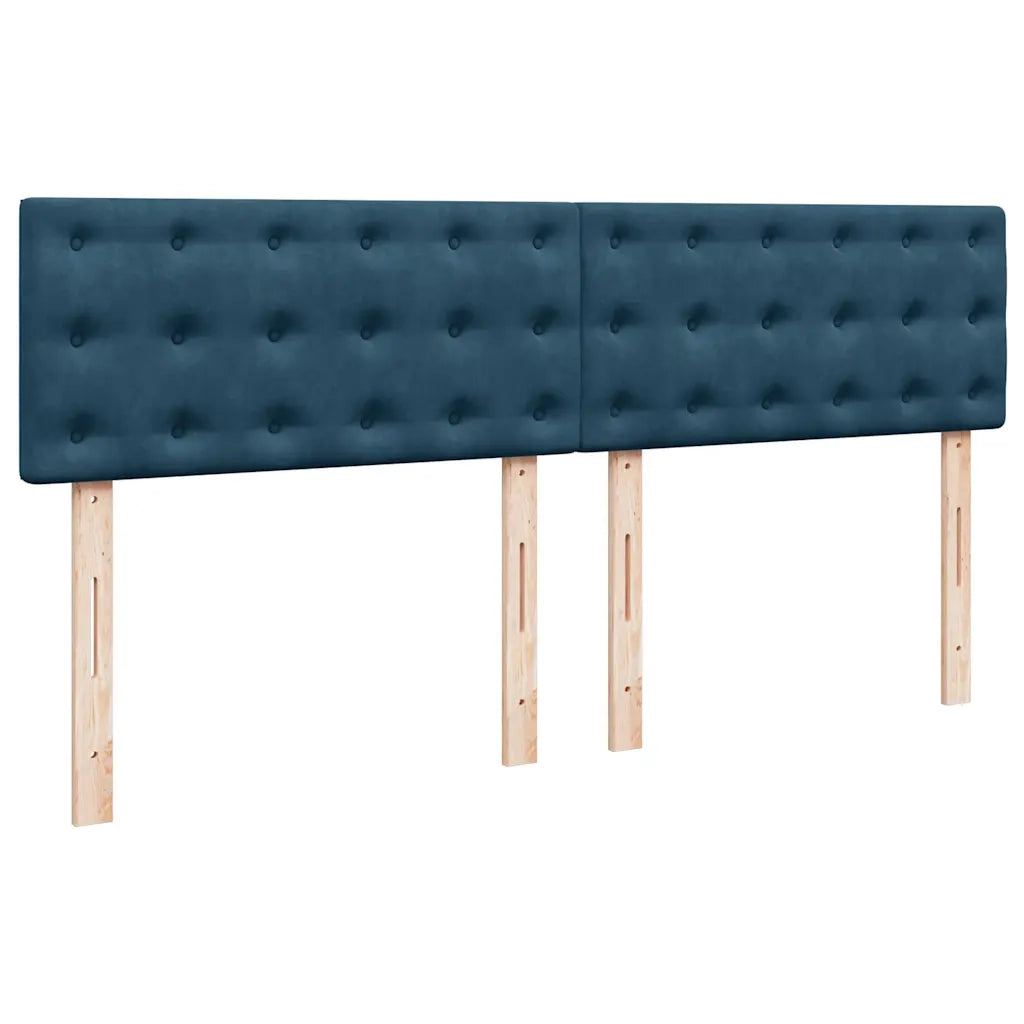 Struttura Letto Pouf con Materasso 160x200 cm in Velluto 3311931