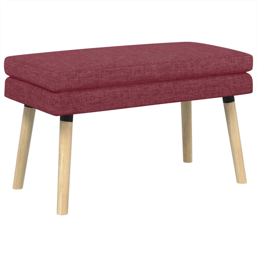 Panchina a doppio strato Rosso Vino 80 x 40 x 47 cm Tessuto 42038434