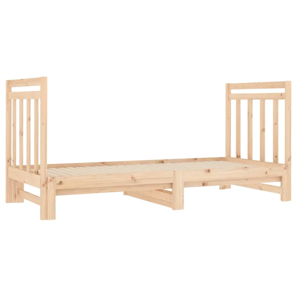 Dormeuse Estraibile 2x(90x190) cm Legno Massello di Pino 3124772
