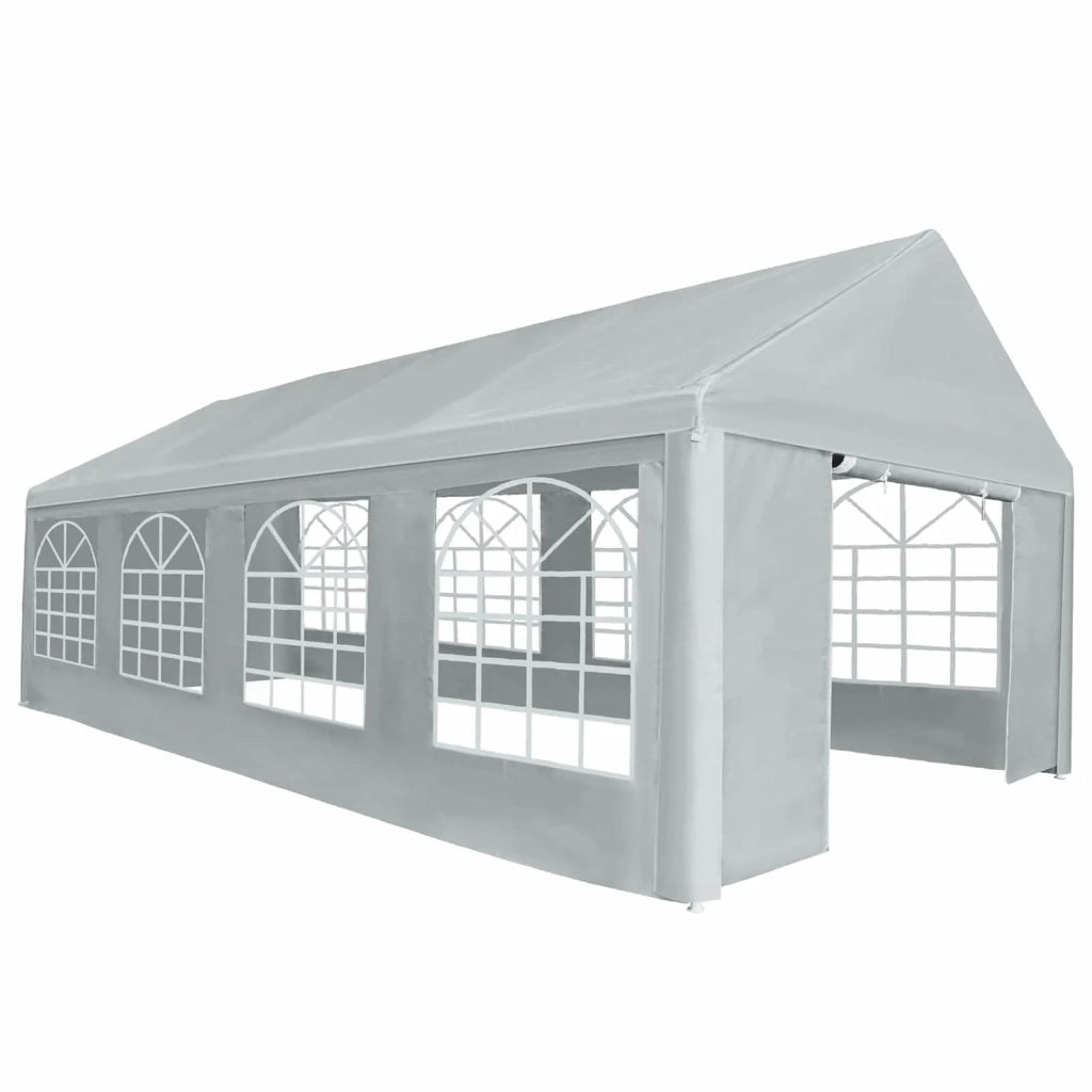 Tessuto per tenda senza struttura Grigio 8 x 4 m PE