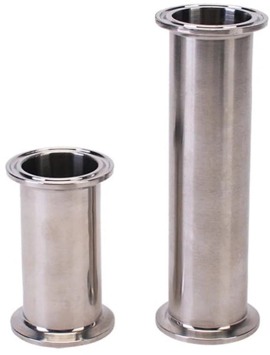 Tubo in acciaio inossidabile 2" 1,5" 2,5 pollici (19-108 mm) estensione sanitaria per tubo idraulico ferrule 100 mm 200 mm 500 mm connettore (lunghezza 100 mm, 19 mm x ferrule 50,5)