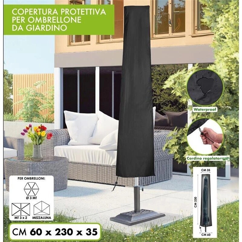 MA MAISON COPERTURA PROTETTIVA PER OMBRELLONE DA GIARIDNO 60X230X35 H WATERPROOF