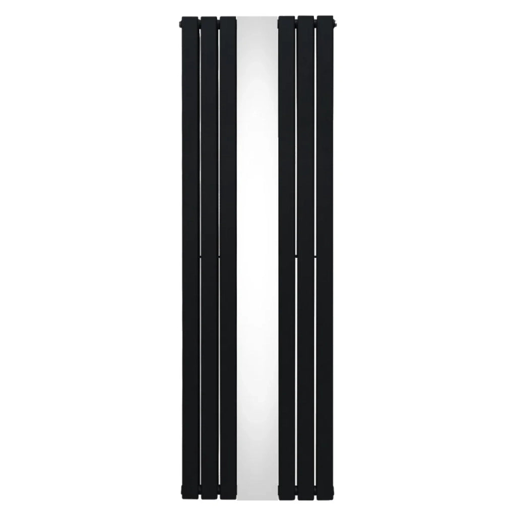 Radiatore a Specchio a Doppia Colonna Verticale Nero 1800mm x 565mm