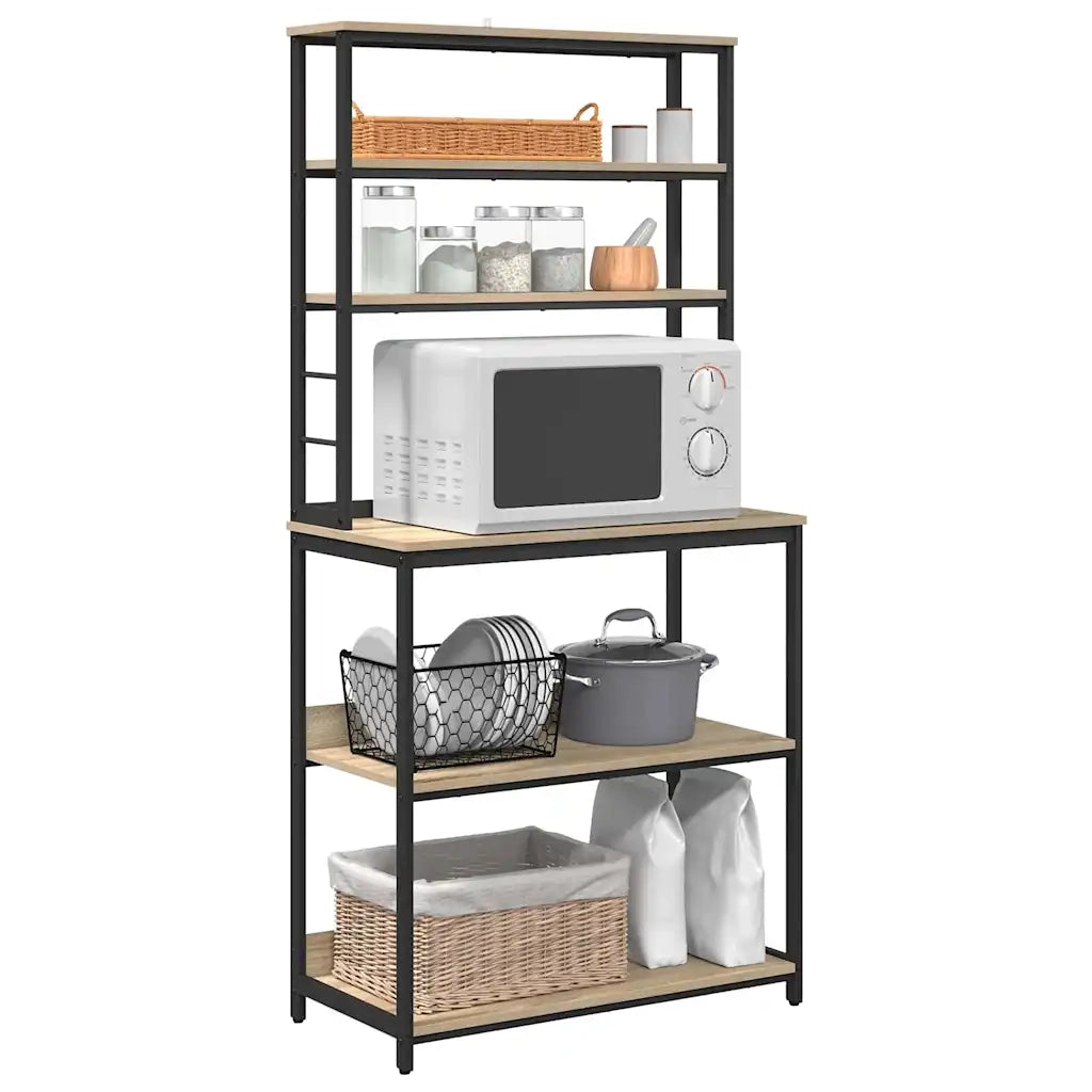 Mensola da cucina Rovere Sonoma 80 x 40 x 168 cm 883887