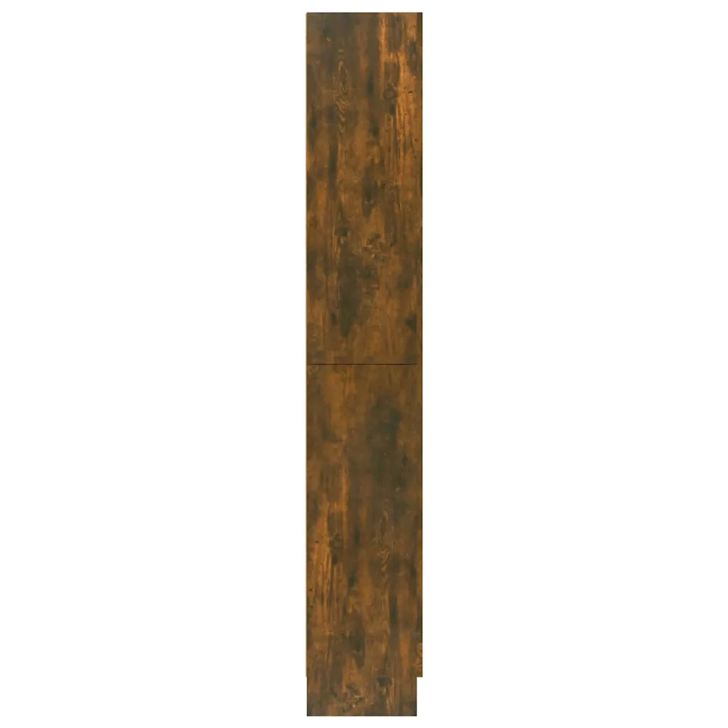 Mobile Vetrina Rovere Fumo 82,5x30,5x185 cm Legno Multistrato 815621