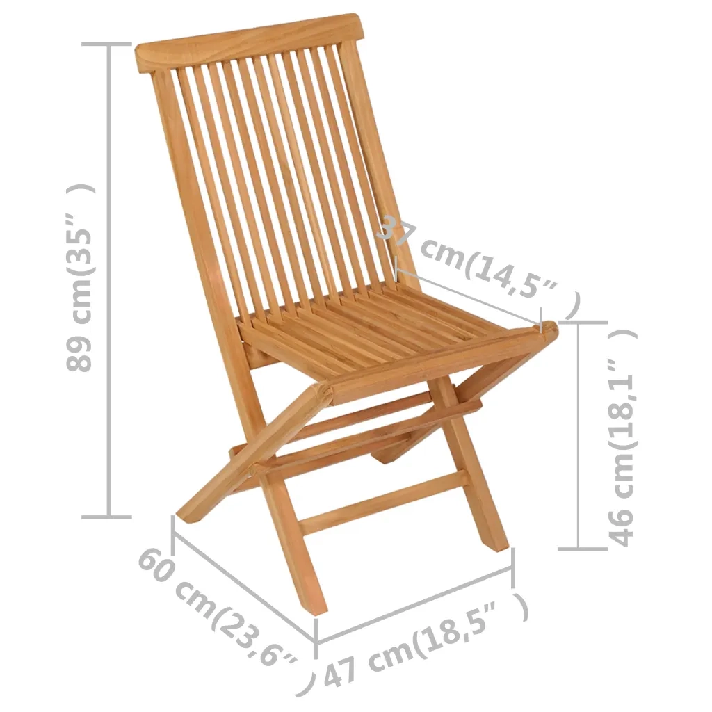 Set da Pranzo da Giardino 5 pz in Legno Massello di Teak cod mxl 48128
