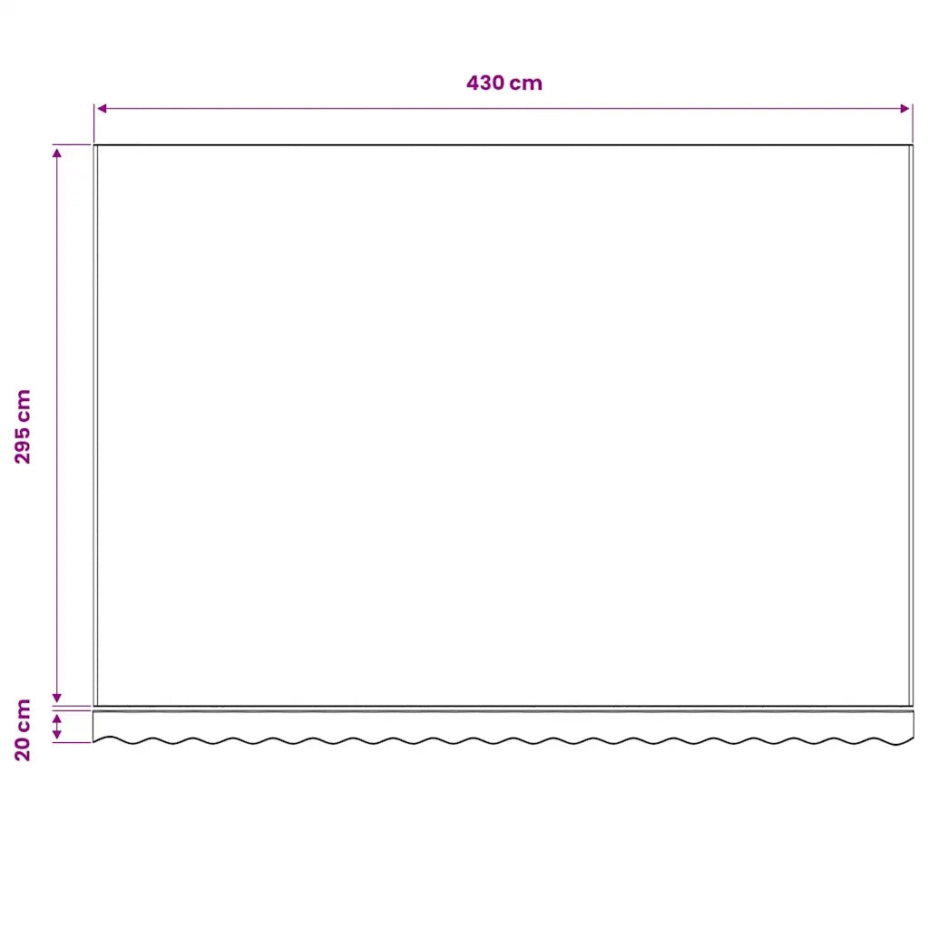Tenda da Sole | Tenda Parasole in Tela Crema 4,5x3 m