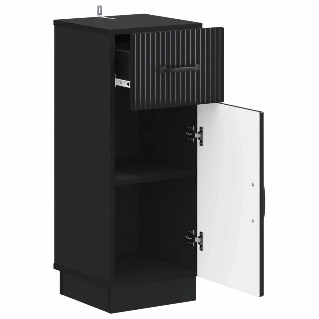 Mobiletto da Bagno HOORN Nero 30 x 31 x 77 cm 897266