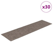 Tappetini per scale autoadesivi 30 pz | Gradini per Scale 76x20 cm Beige Rettangolari
