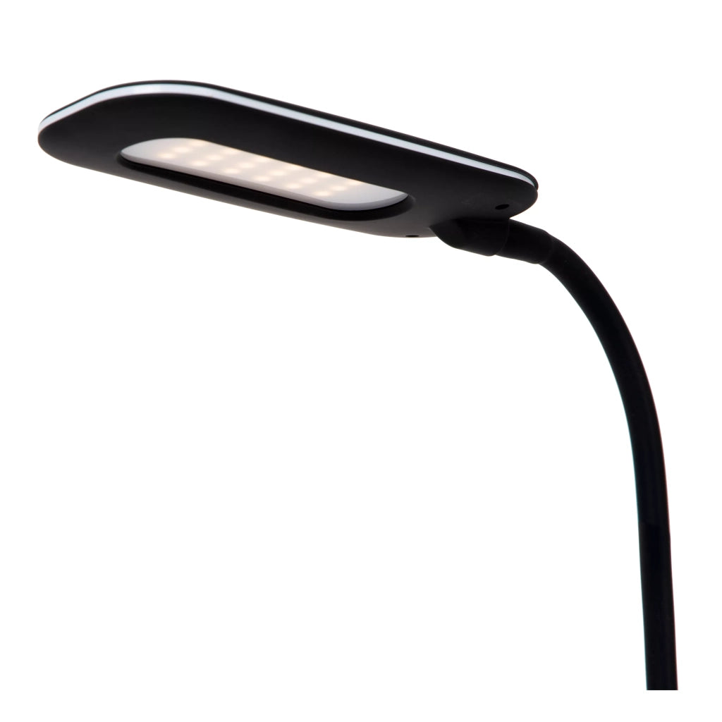 Lampada scrivania Qi portapenne nera LED 4,7W Lucide