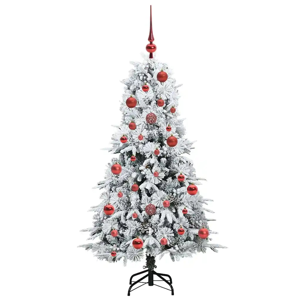 Albero di Natale Artificiale con Rami Pieghevoli Bianco 150 cm 3397471