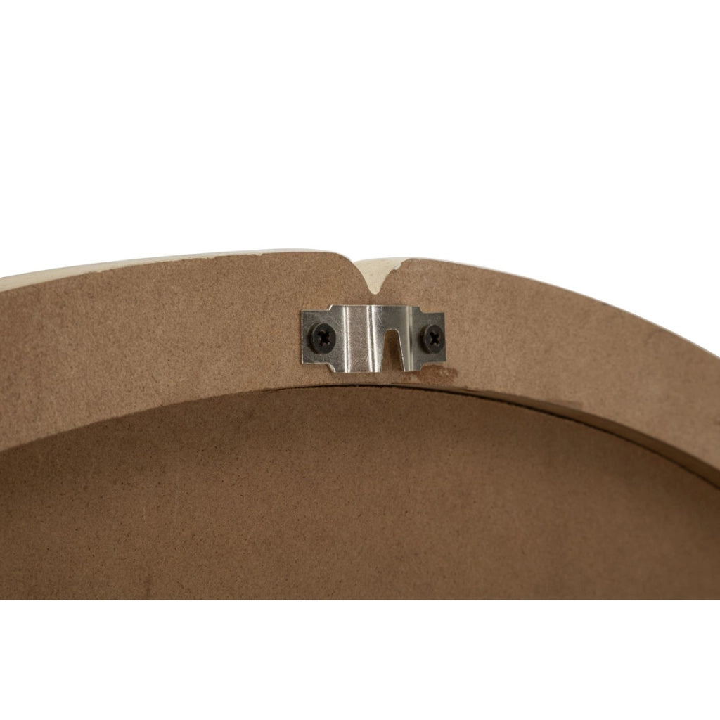 Specchio da parete rotondo con cornice effetto pietra O 90 cm