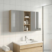 Set di Armadi da Bagno con lo scaffale 3 pcs 130 x 14,5 x 70 cm 3403762