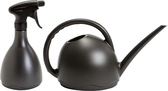 Spruzzatore 1,8 L con serbatoio 0,7 L - Giocatore di fiori e spruzzatore per piante da appartamento, erbe, piante da balcone, antracite, realizzato con plastica riciclata.
