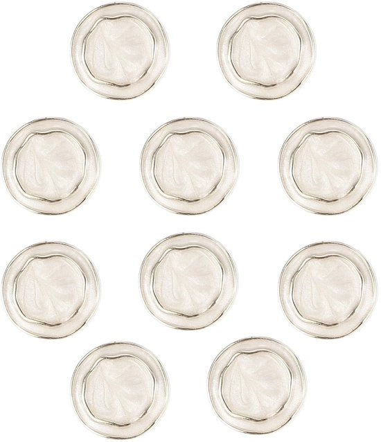 Knopen Ronde 10 Stuks - Kunststof - Sostenibile - Leggero - Per Abbigliamento - Dimensioni 10x21mm - Knoppi per Abbigliamento