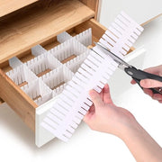 Organizzatori di cassetti (20 pezzi), organizzatore di cassetti, divisori di cassetti regolabili, divisori regolabili per lingerie, calze, camera da letto da assemblaggio, ufficio
