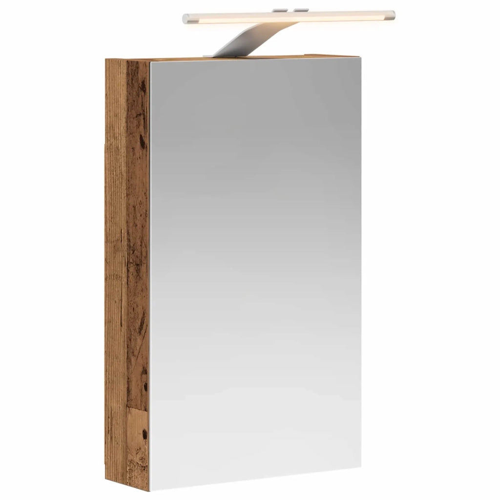 Mobiletto per specchio da bagno Legno vecchio 30 x 10,5 x 50 cm 889021