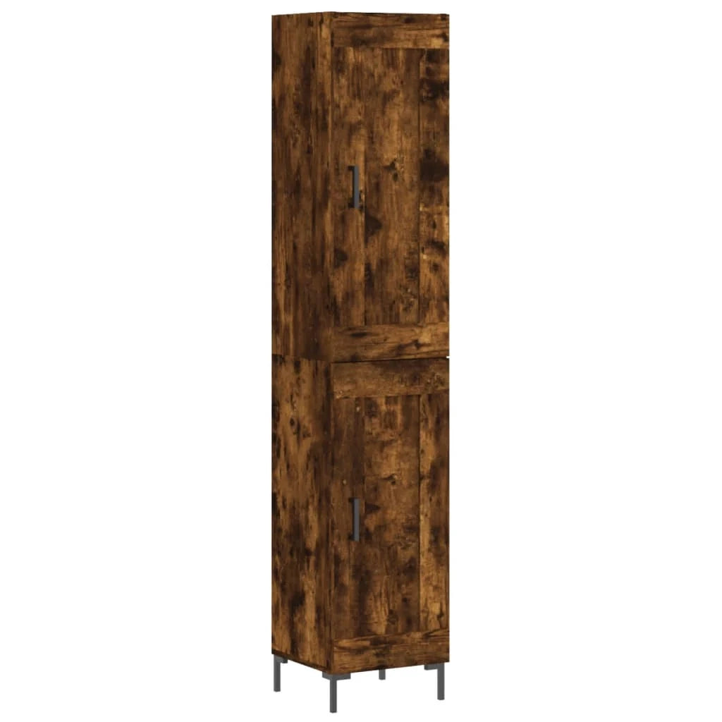 Buffet credenza cassettiera mobiletto mobile contenitore organizer cucina soggiorno salotto alto 34,5 x 34 x 180 cm legno ingegnerizzato marrone 02_0033229