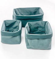 Tavolo per bambini, set di 3 contenitori, organizzatore per pannolini, contenitore di conservazione per la stanza da bagno