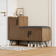 Panca Scarpiera con Ante e Ripiani ¨C MINIMAL ¨C Legno, 100x34x69 cm