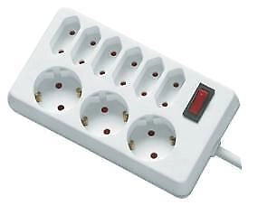 REV socket line, 9-fold, 1,4m prolunghe e multiple