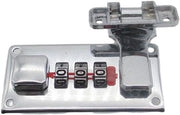 Set di attrezzi portatile, chiusura a cifre per valigia, chiusura a cifre per valigia, chiusura a cifre per borsa 65 * 29 mm, argento sinistro