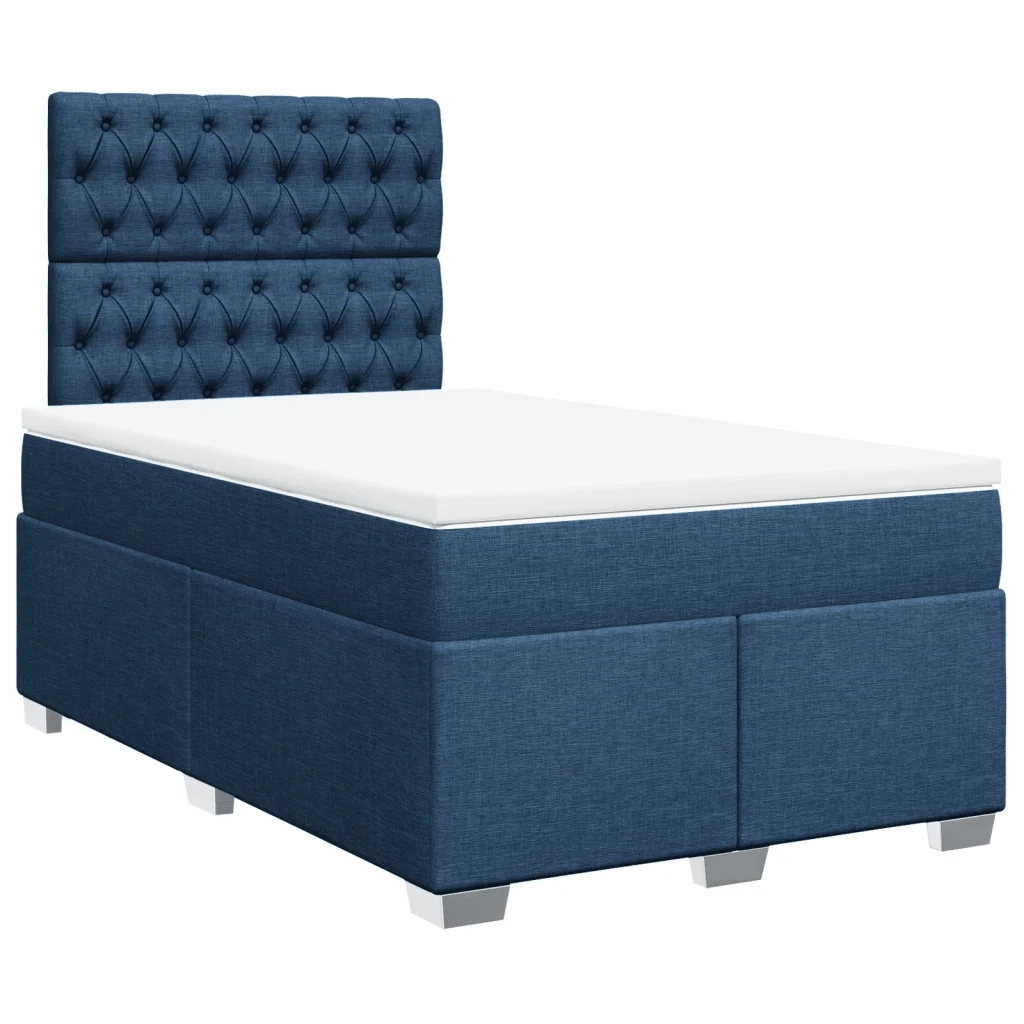 Giroletto a Molle con Materasso Blu 120x200 cm in Tessuto 3292768