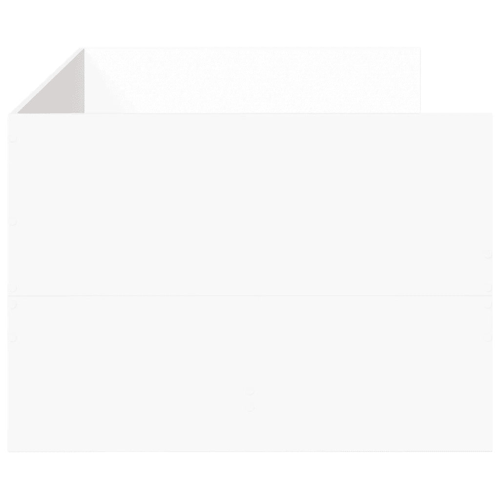 Divano Letto con Cassetti senza Materasso Bianco 90x200 cm