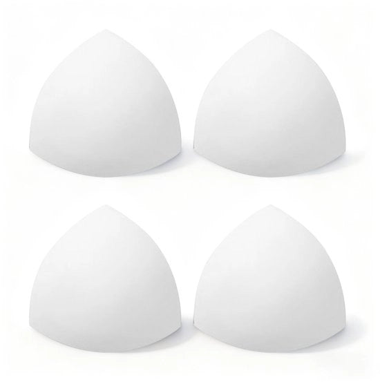 Bh-pads 2 pezzi - 12cm - Imbustabili, respiranti bh-pads - Insetti per bh a forma triangolare - Bh-pads ultradunni - Insetti respiranti anti-bobble - Adatti per indossare con costumi da bagno, abbigliamento da yoga e sport.