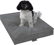 Cuscino per cani Visco 80x60 cm - Cuscino ortopedico per cani con tessuto corduroy