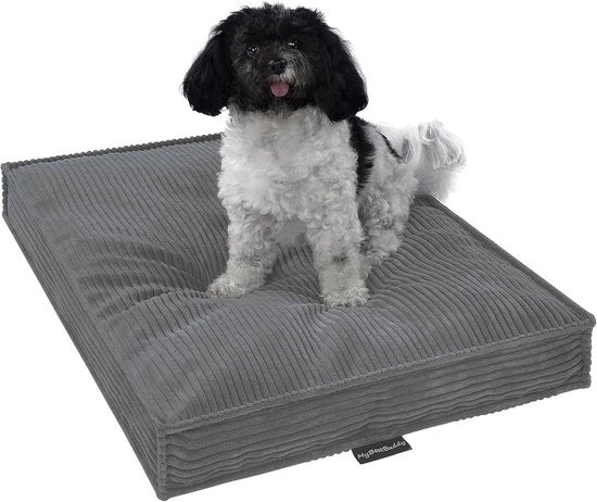 Cuscino per cani Visco 80x60 cm - Cuscino ortopedico per cani con tessuto corduroy