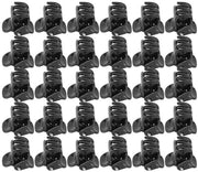 Miniclips in Plastica Nera - 100 Stuks - Adatti per Bambine e Bambini - Ideali per Feste - Perfetti per l'Uso Giornaliero