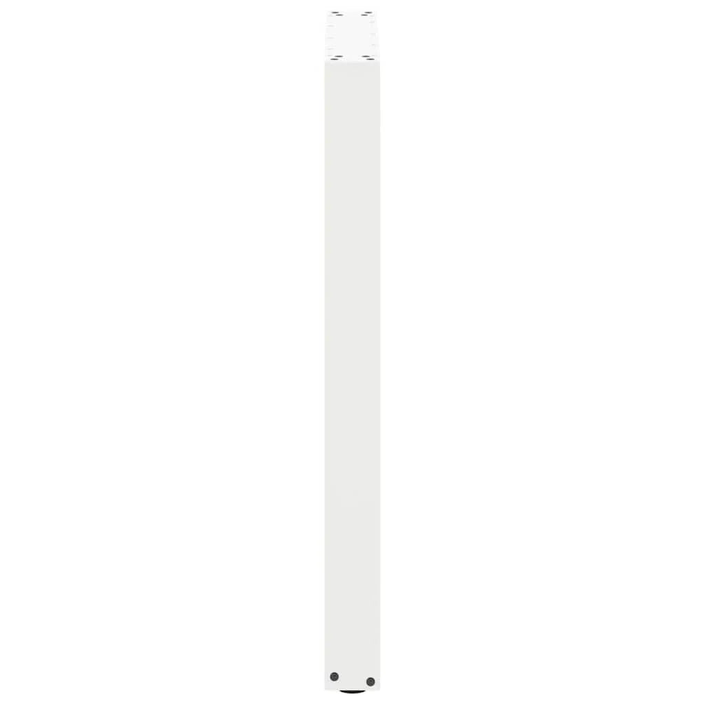 Set di 2 gambe per tavolo da bar a forma di U 60 x 90 cm design moderno con piedini regolabili acciaio bianco 02_0057465
