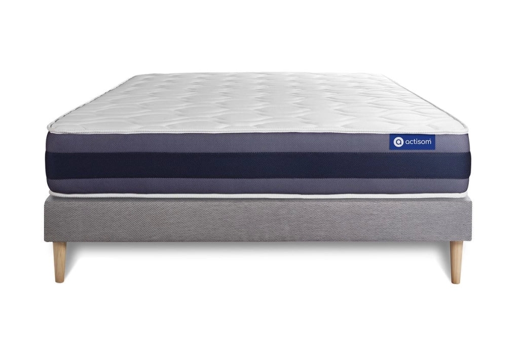 Kit rete e materasso Actilatex morpho 130x210cm - Spessore : 24cm - Lattice e memory foam - Bilanciato -