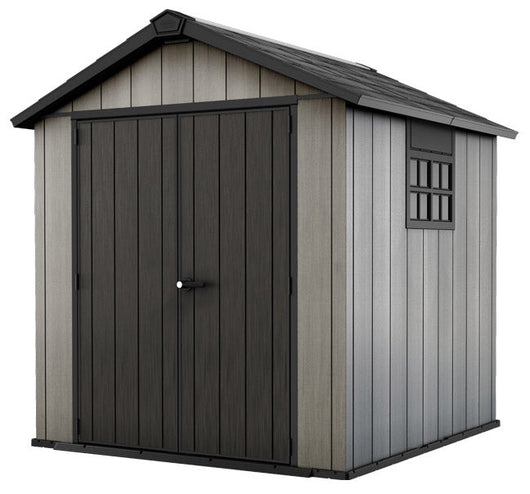 Casetta da Giardino Porta Attrezzi 229x223,5x242 cmin Duotech Keter Oakland 757 Grigia