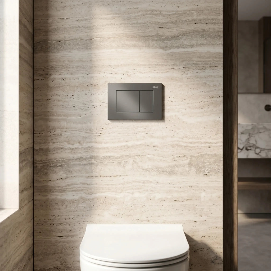 Set Telaio Da Incasso Per Wc Slim 024n Con Pulsante J Titan