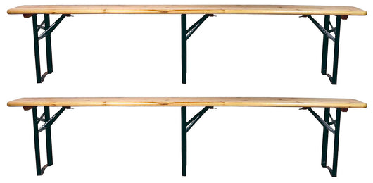 Set 2 Panche Birreria 220x47x25 cm a 3 Gambe