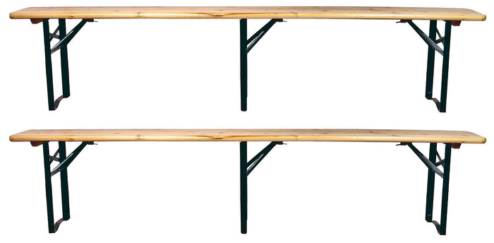 Set 2 Panche Birreria 220x47x25 cm a 3 Gambe