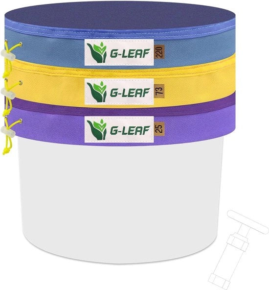 Kit di estrazione di essenze da piante con sacchetti di espansione 20 l 5 galloni, 3 sacchetti di ghiaccio, kit di estrazione con sacchetti di espansione 25 micron per l'estrazione di essenze da piante e la produzione.