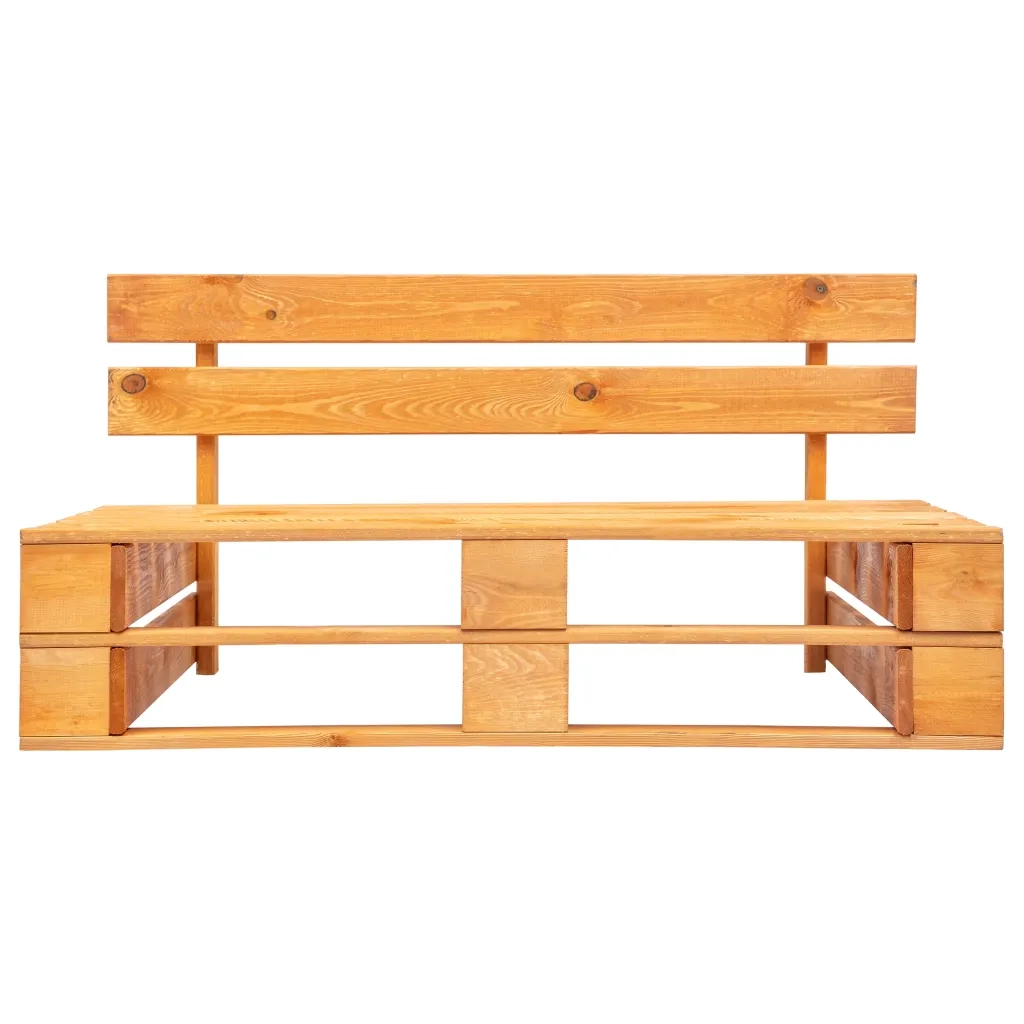 Divano da Giardino a Pallet con Cuscini Grigi in Legno di Pino 277444