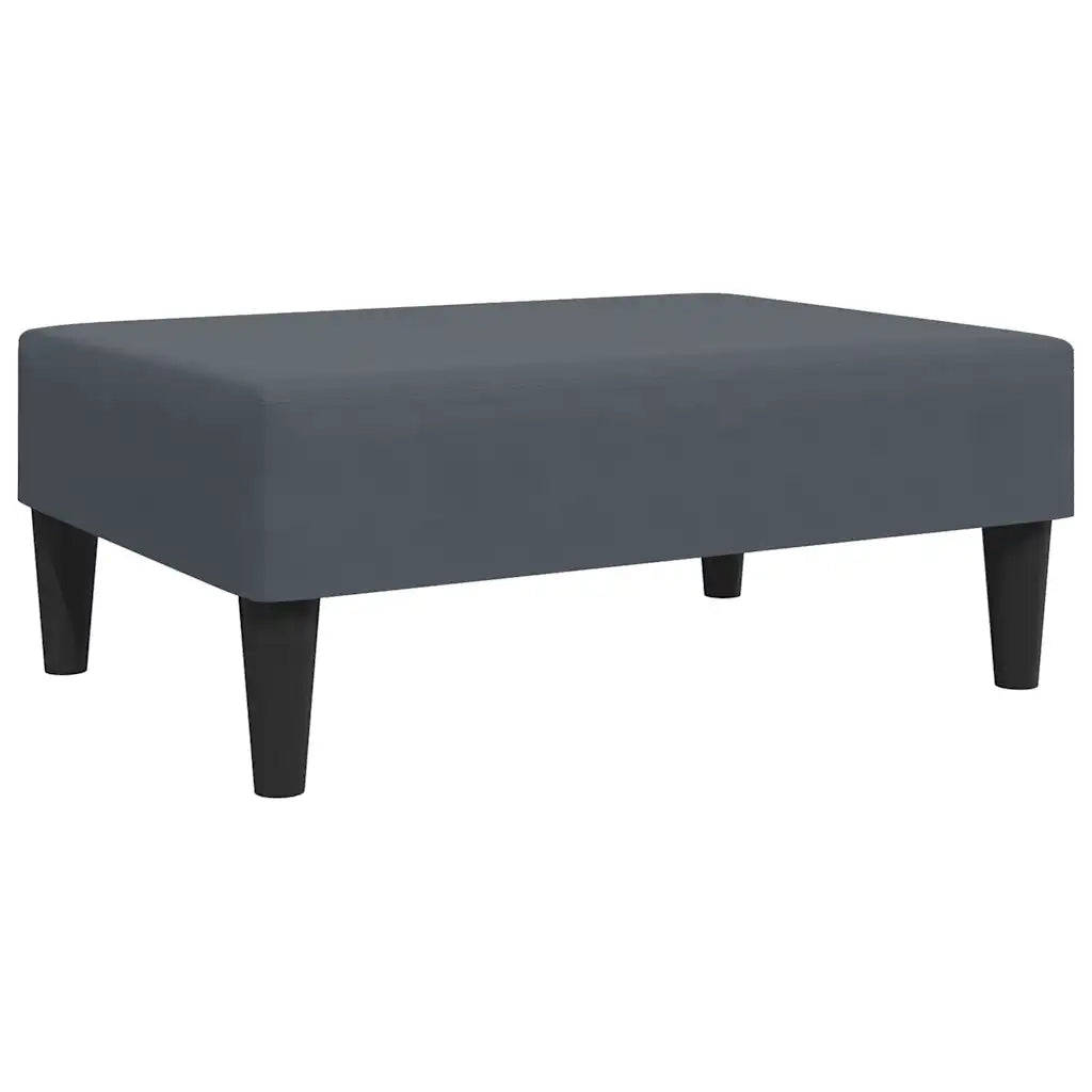 Divano Letto 2 Posti con Poggiapiedi-Sofa Letto 2 Posti-Daybed Grigio Scuro in Velluto 964403