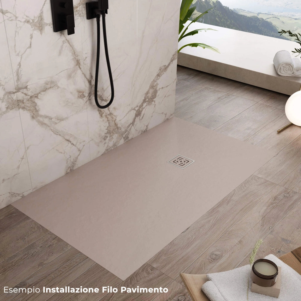 Piatto Doccia in Pietra 70x190 cm Bonussi Canton Sabbia