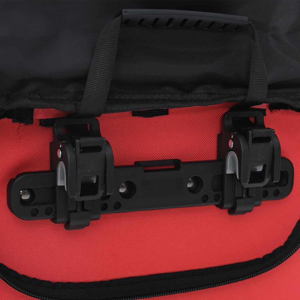 Borsa per Bicicletta per Portapacchi 20 L Rossa 31x13x58 cm