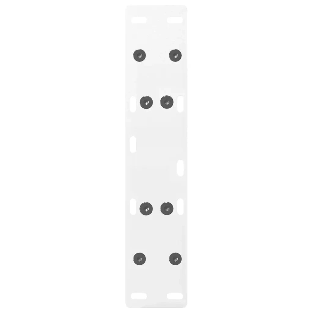 vidaXL Gambe per Tavolino da Caffè a Forma di A 2 pz Bianche 50x(30-31) cm Acciaio