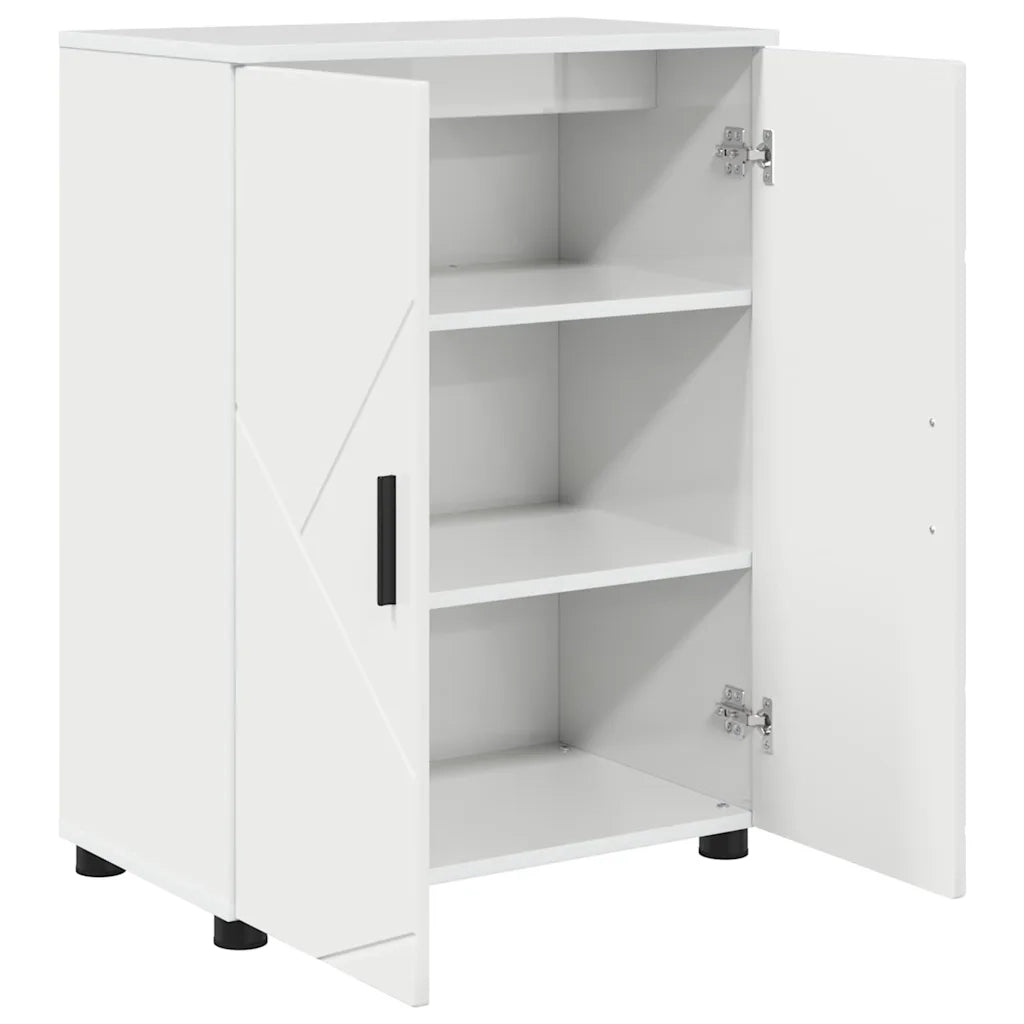 Mobile da Bagno con archiviazione Bianco Lucido 60 x 35 x 80 cm 883308